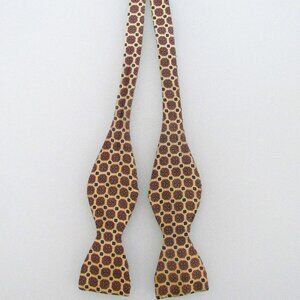 Vintage Men's Self Tie Butterfly End Silk Bow Tie